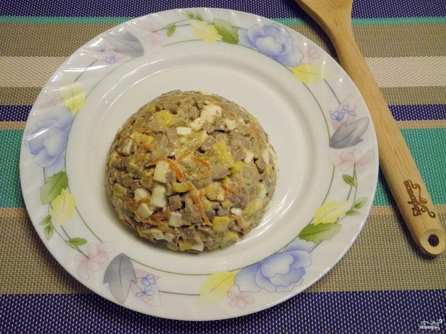 Салат из печени рецепт с фото пошагово