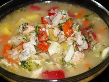 Суп рыбный с добавлением сельдерея